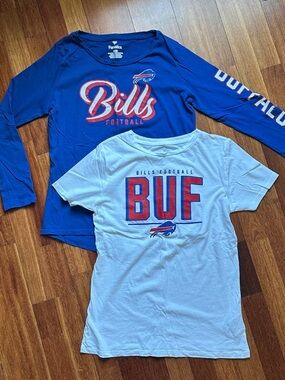 NWOT Fanatics Blue & White Buffalo Bills Women’s Tee Duo